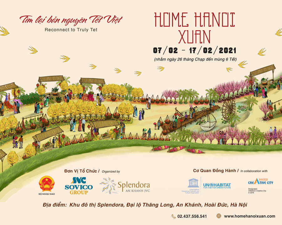 Đường hoa Home Hanoi Xuân 2021 sắp xuất hiện tại Hà Nội - Ảnh 1