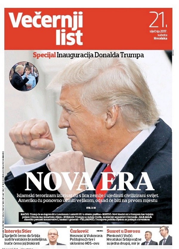 Lễ nhậm chức của ông Trump trên trang nhất báo chí quốc tế - Ảnh 3