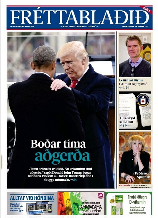 Lễ nhậm chức của ông Trump trên trang nhất báo chí quốc tế - Ảnh 4