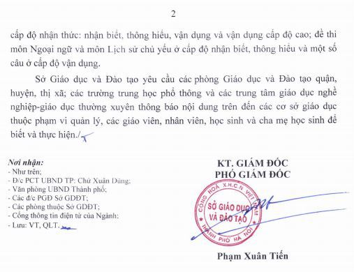 Nóng: Hà Nội chọn Lịch sử là môn thi thứ 4 vào lớp 10 THPT năm học 2021 - 2022 - Ảnh 2