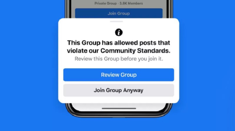 Facebook thêm tính năng cảnh báo khi tham gia nhóm vi phạm quy tắc - Ảnh 1