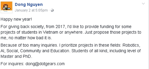 Nguyễn Hà Đông muốn rót vốn cho các startup Việt - Ảnh 1