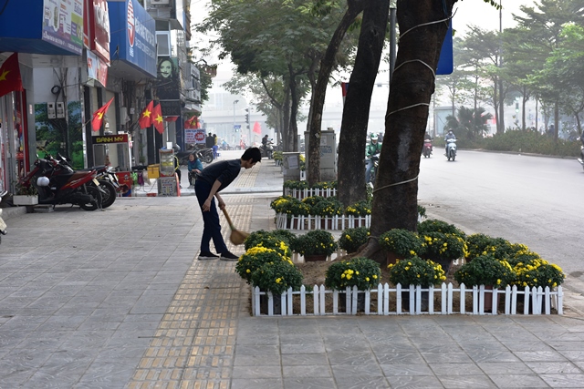 “Con đường hoa” chào mừng Đại hội Đảng của cán bộ, nhân dân phường Quan Hoa - Ảnh 4