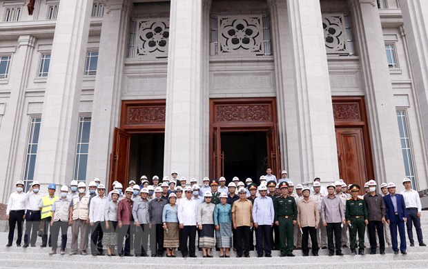 Bàn giao công trình Nhà Quốc hội phục vụ Kỳ họp thứ nhất Quốc hội Lào - Ảnh 1