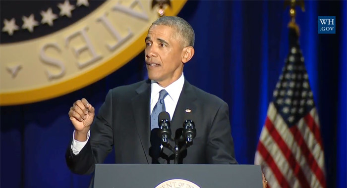 Tổng thống Obama phát biểu chia tay Nhà Trắng - Ảnh 1