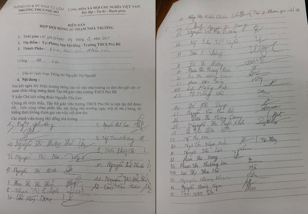 Phụ huynh học sinh trường THCS Phú Đô trông đợi hình thức kỷ luật có tình, có lý với cô hiệu trưởng - Ảnh 2