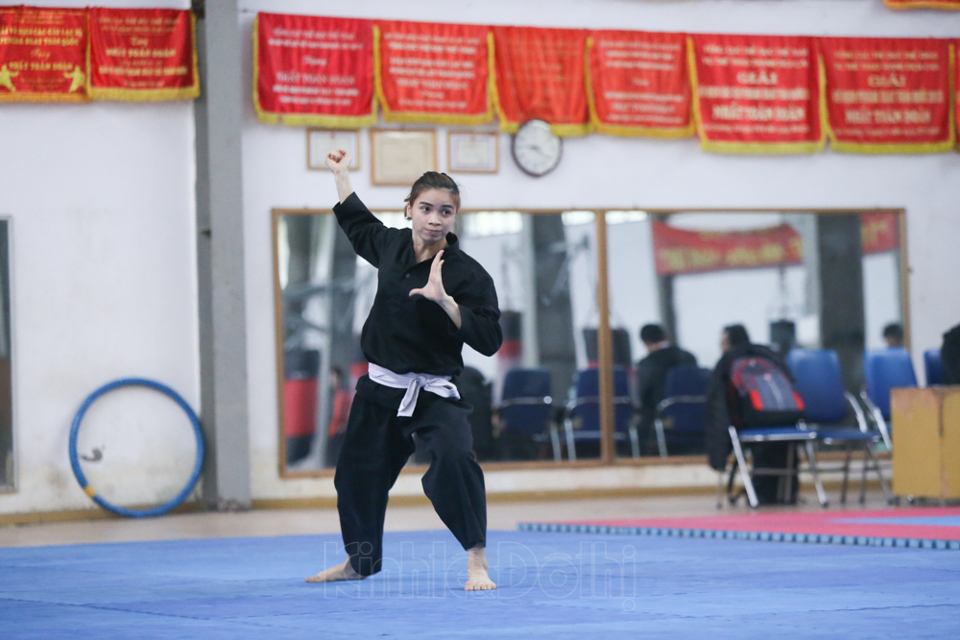 [Ảnh] Đội Pencak silat Hà Nội gấp rút rèn thể lực chuẩn bị cho giải VĐQG 2021 - Ảnh 6