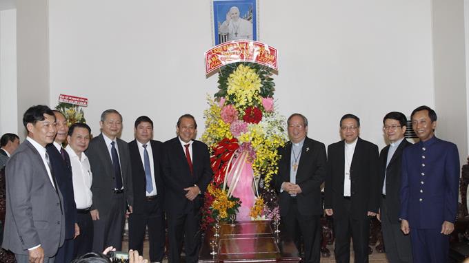 Phó Thủ tướng Trương Hòa Bình chúc mừng Giáng sinh tại TP Hồ Chí Minh - Ảnh 1