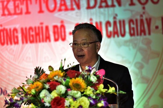 Phó Chủ tịch Thường trực UBND TP Hà Nội dự Ngày hội Đại đoàn kết toàn dân tộc tại quận Cầu Giấy - Ảnh 1