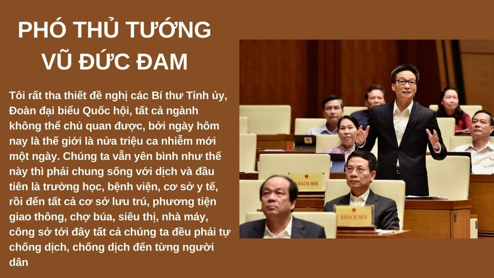 Phó Thủ tướng Vũ Đức Đam: Việt Nam vẫn yên bình như hôm nay thì phải chung sống an toàn với dịch bệnh - Ảnh 1