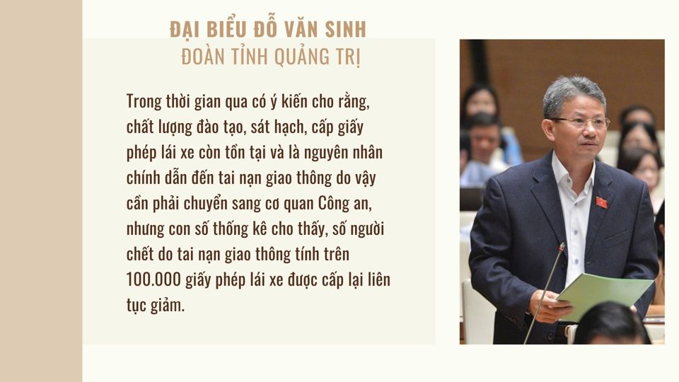 Đại biểu Quốc hội: Chuyển cấp giấy phép lái xe sang Bộ Công an, hàng nghìn người sẽ làm gì? - Ảnh 2