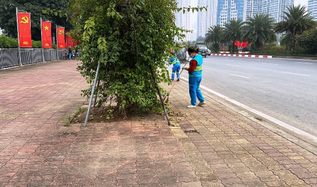 Gấp rút đảm bảo vệ sinh môi trường phục vụ Đại hội Đảng toàn quốc - Ảnh 2