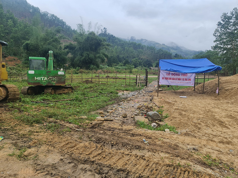 Quảng Nam: Xây dựng khu tái định cư cho người dân Trà Leng - Ảnh 1