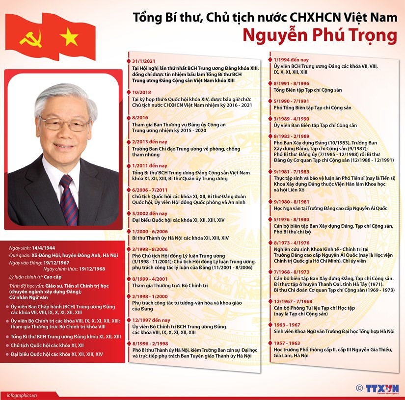 Tiểu sử Tổng Bí thư, Chủ tịch nước CHXHCN Việt Nam Nguyễn Phú Trọng - Ảnh 1