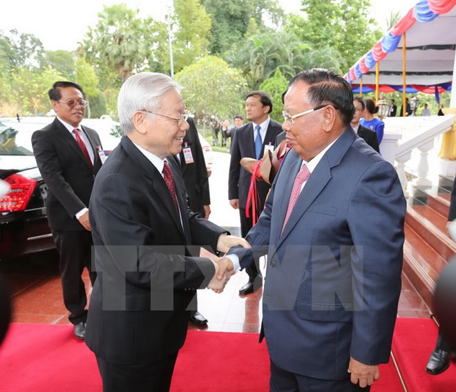 Tổng Bí thư Nguyễn Phú Trọng thăm hữu nghị chính thức Lào - Ảnh 2