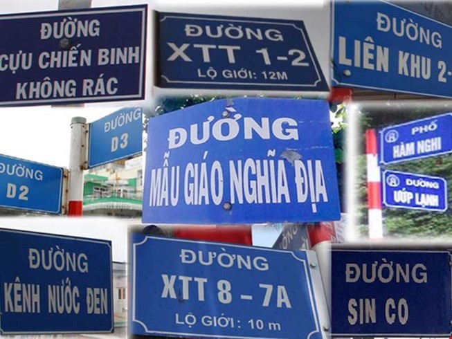 TP Hồ Chí Minh rà soát tên đường thiếu thẩm mỹ - Ảnh 1