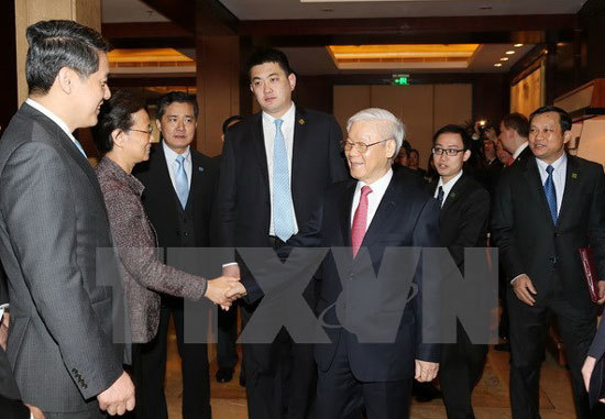 Tổng Bí thư hoan nghênh doanh nghiệp Trung Quốc đầu tư vào Việt Nam - Ảnh 1