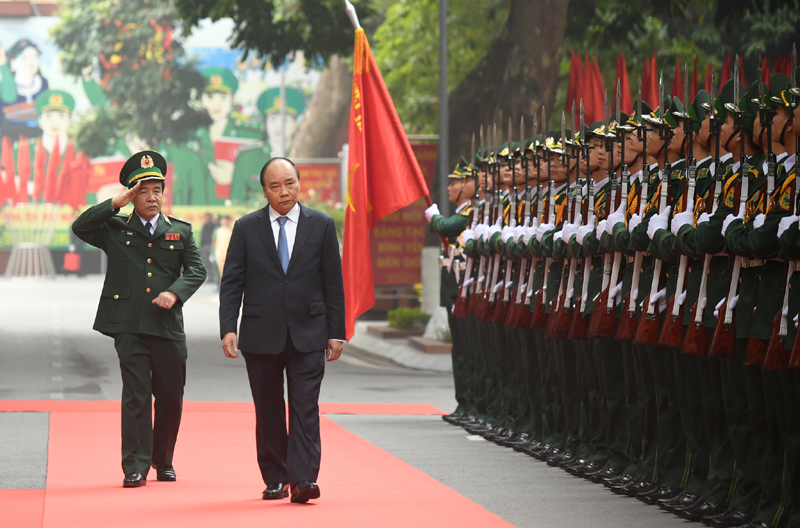 Thủ tướng Nguyễn Xuân Phúc thăm, làm việc, chúc tết Bộ đội Biên phòng - Ảnh 1