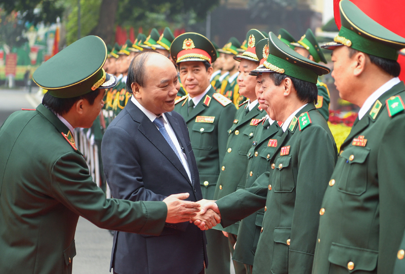Thủ tướng Nguyễn Xuân Phúc thăm, làm việc, chúc tết Bộ đội Biên phòng - Ảnh 3