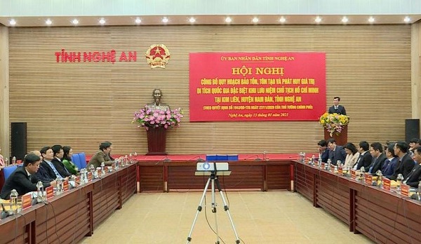 Nghệ An: Công bố Quyết định phê duyệt quy hoạch bảo tồn, tôn tạo Khu lưu niệm Chủ tịch Hồ Chí Minh - Ảnh 1