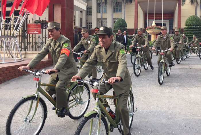 Quận Thanh Xuân: Bảo vệ dân phố tuần tra bằng xe đạp - Ảnh 2