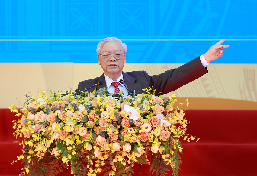 Hình ảnh Tổng Bí thư, Chủ tịch nước Nguyễn Phú Trọng thăm trường xưa - Ảnh 10