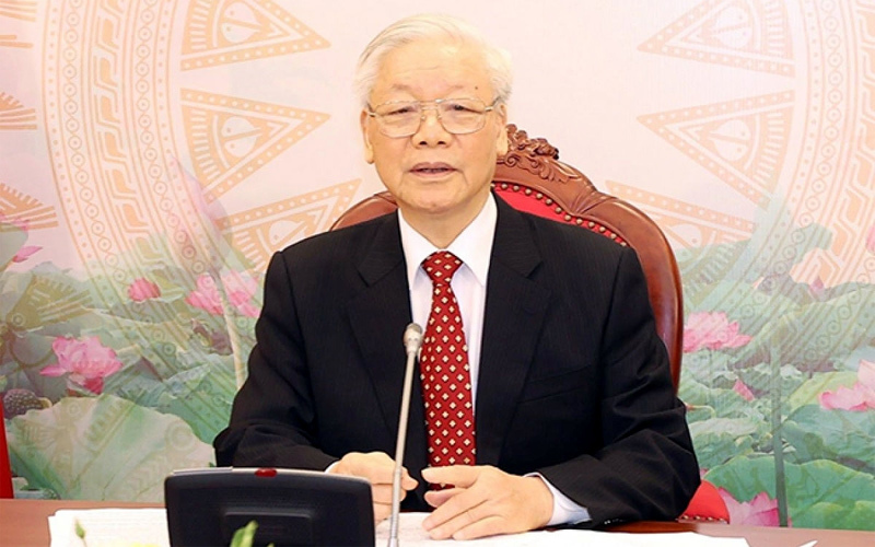 Tổng Bí thư, Chủ tịch nước Nguyễn Phú Trọng điện đàm với ông Tập Cận Bình - Ảnh 1