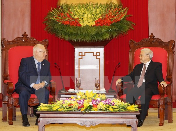 Tổng thống Israel mong thúc đẩy hợp tác nhiều mặt với Việt Nam - Ảnh 1