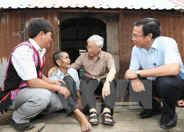 Tổng Bí thư thăm xã đặc biệt khó khăn Ayun của tỉnh Gia Lai - Ảnh 1