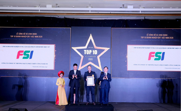 FSI thắng lớn trong  “Top 10 Doanh nghiệp CNTT Việt Nam năm 2020” - Ảnh 1