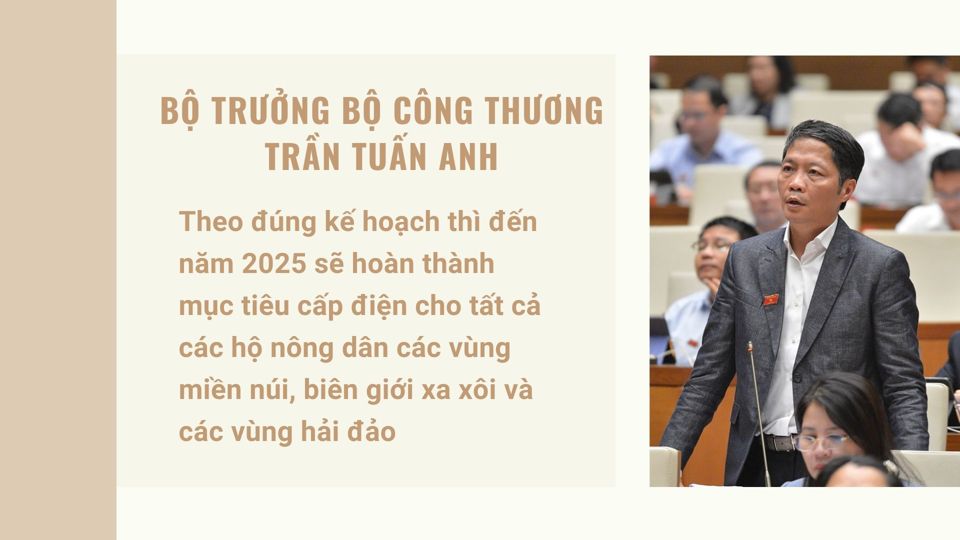Bộ trưởng Bộ Công Thương: Năm 2025 hoàn thành mục tiêu cấp điện cho các hộ nông dân ở miền núi, biên giới, hải đảo - Ảnh 1