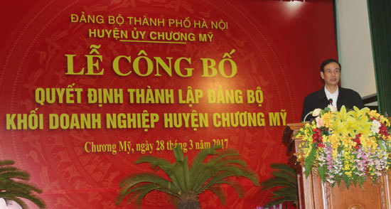 Thành lập Đảng bộ Khối Doanh nghiệp huyện Chương Mỹ - Ảnh 2