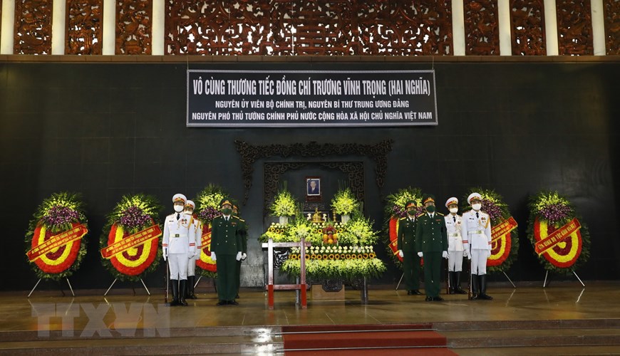 Lễ viếng nguyên Phó Thủ tướng Trương Vĩnh Trọng tại Hà Nội - Ảnh 1