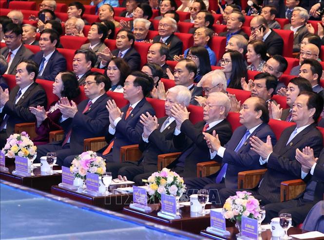 Lãnh đạo Đảng, Nhà nước dự Lễ kỷ niệm 90 năm Ngày thành lập Đoàn TNCS Hồ Chí Minh - Ảnh 5