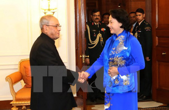 Chủ tịch Quốc hội Nguyễn Thị Kim Ngân hội kiến Tổng thống Ấn Độ - Ảnh 1
