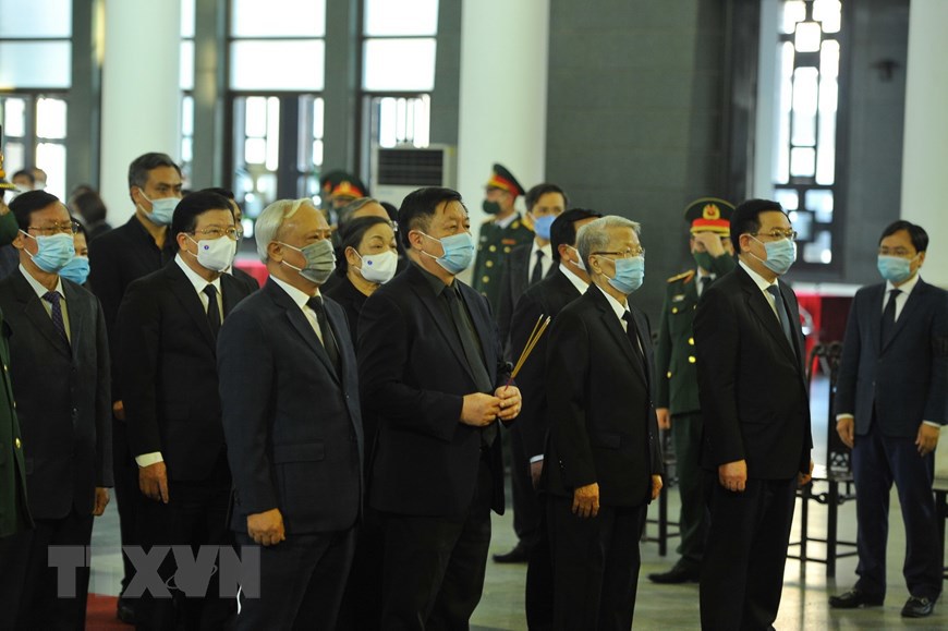 Lễ viếng nguyên Phó Thủ tướng Trương Vĩnh Trọng tại Hà Nội - Ảnh 3
