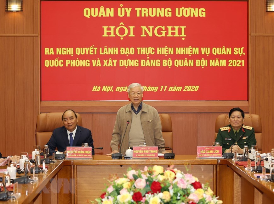[Photo] Tổng Bí thư, Chủ tịch nước chủ trì Hội nghị Quân ủy Trung ương - Ảnh 4