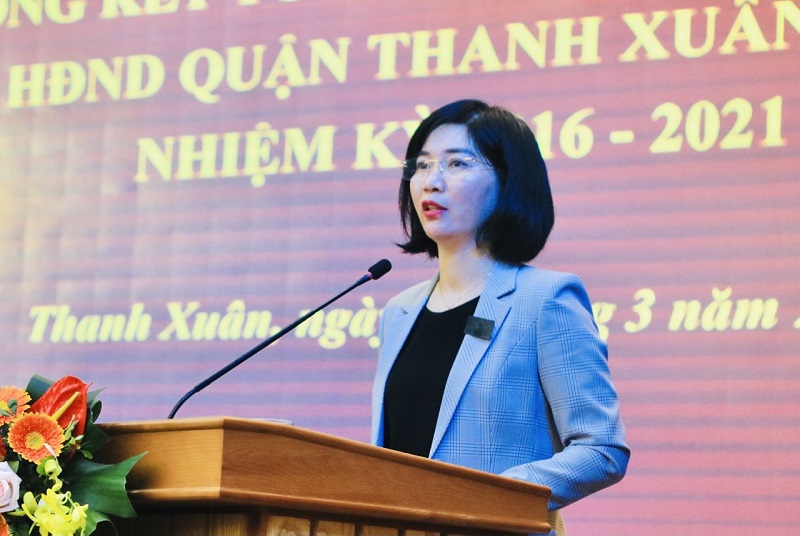 Phó Chủ tịch HĐND TP Phùng Thị Hồng Hà: Nâng chất lượng hoạt động của HĐND quận Thanh Xuân - Ảnh 2