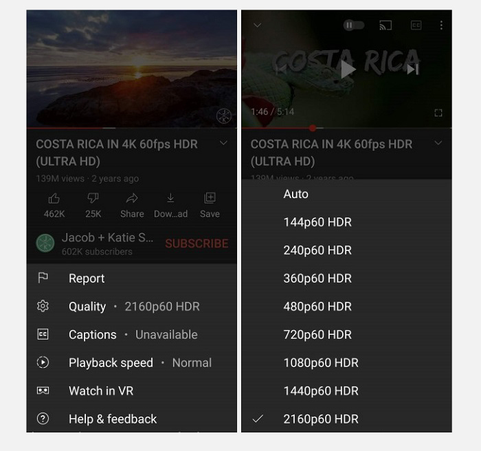 Ứng dụng Youtube dành cho Android hiện có thể phát 4K HDR - Ảnh 1