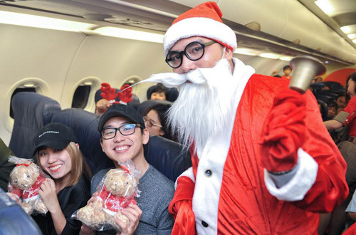 Vietjet Air thực hiện chuyến bay may mắn mùa Giáng sinh - Ảnh 1
