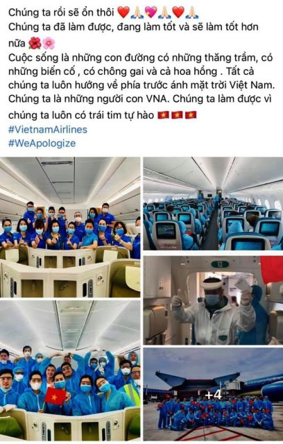 Sau Vietnam Airlines, hàng loạt tiếp viên của hãng treo hashtag xin lỗi - Ảnh 2
