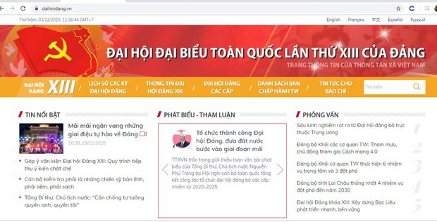 TTXVN ra mắt trang thông tin đặc biệt về Đại hội Đảng lần thứ XIII - Ảnh 2