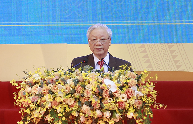 Tổng Bí thư, Chủ tịch nước Nguyễn Phú Trọng dự lễ kỷ niệm 70 năm thành lập trường THPT Nguyễn Gia Thiều - Ảnh 1