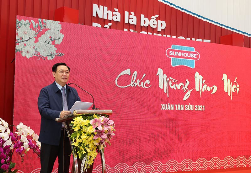 Bí thư Thành ủy Vương Đình Huệ:  Sunhouse phải phấn đấu trở thành thương hiệu hàng đầu về sản xuất đồ gia dụng - Ảnh 1