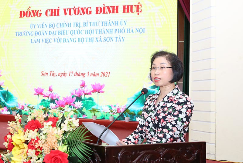 Bí thư Thành ủy Vương Đình Huệ: Thị xã Sơn Tây cần lấy văn hoá làm điểm tựa để khơi dậy tiềm năng cho phát triển - Ảnh 2