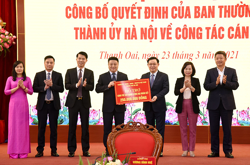 Bí thư Thành ủy Vương Đình Huệ: Huyện Thanh Oai cần khai thác tốt các nguồn lực để tạo điều kiện phát triển - Ảnh 2