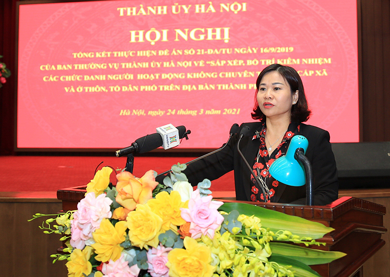 Phó Bí thư Thường trực Thành ủy Nguyễn Thị Tuyến: Cần nghiên cứu mô hình tổng thể, bộ khung về hệ thống chính trị ở cơ sở - Ảnh 1