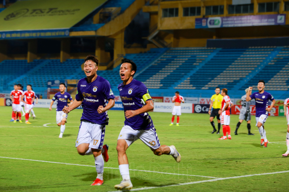 [Ảnh] 2 tân binh triệu đô mờ nhạt, TP Hồ Chí Minh thua 1-5 trước Hà Nội FC - Ảnh 8