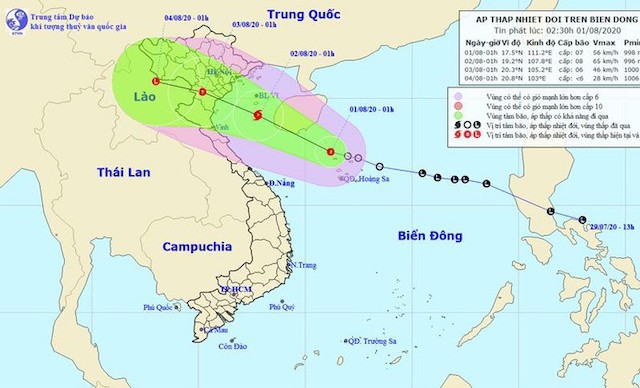 Bão đổ bộ đất liền vào chiều 2/8, vẫn còn 1.642 tàu thuyền trong vùng nguy hiểm - Ảnh 1