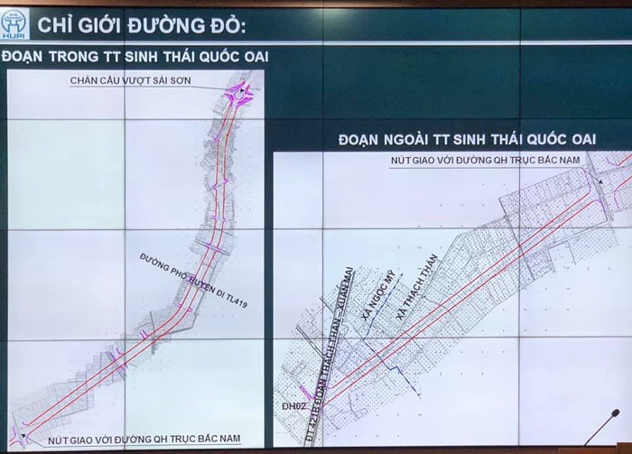Quốc Oai công bố Chỉ giới đỏ tuyến đường nối tiếp đường tỉnh 421B - Ảnh 1